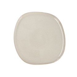 Plato Llano Bidasoa Ikonic Cerámica Blanco (26,5 x 25,7 x 1,5 cm) (Pack 4x)