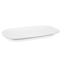 Fuente de Cocina Bidasoa Glacial Blanco Cerámica 36 x 21 cm (3 Unidades) (Pack 3x)