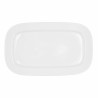 Serving Platter Bidasoa Glacial White Ceramic 36 x 21 cm (3 Units) (Pack 3x)