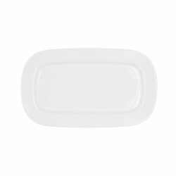 Fuente de Cocina Bidasoa Glacial Blanco Cerámica 31 x 18 cm (6 Unidades) (Pack 6x)