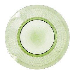 Plato Llano Quid Viba Verde Plástico 27 cm Ø 27 cm (12 Unidades) (Pack 12x)