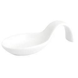 Cuillère à Cocktail Quid Chef Céramique Blanc 10 x 5 cm (12 Unités) (Pack 12x)