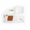 Dessert dish Quid Chef Ceramic White 25 x 15 cm (6 Units) (Pack 6x)