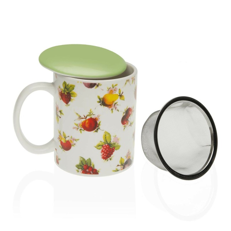 Taza con Filtro para Infusiones Versa Frutas Gres