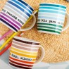 Taza Mug Quid 4u Multicolor Cerámica 330 ml (12 Unidades) (Pack 12x)