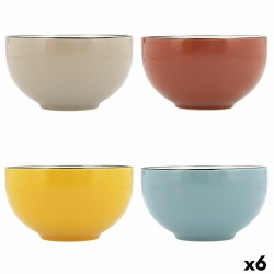 Bowl Quid Frappe Colorado Ceramic Multicolour (510 ml) (Pack 6x)