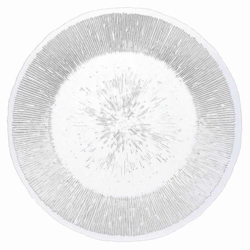 Assiette plate Quid Lonja Transparent verre (Ø 32,7 cm) (6 Unités) (Pack 6x)