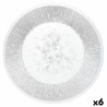 Assiette plate Quid Lonja Transparent verre (Ø 32,7 cm) (6 Unités) (Pack 6x)