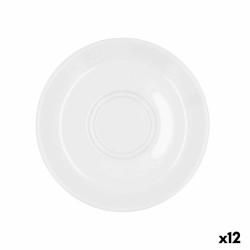 Plato Bidasoa Glacial Blanco Cerámica Ø 15 cm (12 Unidades) (Pack 12x)