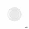 Assiette plate Bidasoa Glacial Céramique Blanc (16,5 cm) (Pack 12x)