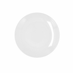 Assiette plate Bidasoa Glacial Coupe Céramique Blanc (21 cm) (Pack 6x)