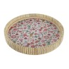 Bandeja de Aperitivos DKD Home Decor 26 x 26 x 14,5 cm Natural Metal Madera MDF Shabby Chic