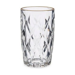 Glass Golden Transparent Glass 6 Units (340 ml)