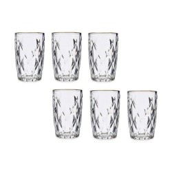 Verre Doré Transparent verre 6 Unités (340 ml)