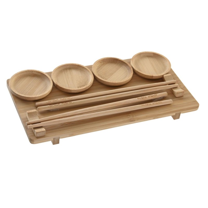 Set de Sushi DKD Home Decor 24 x 0,5 x 0,5 cm Natural Oriental