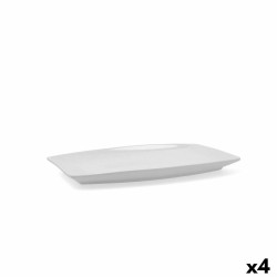 Fuente de Cocina Quid Gastro Cerámica Blanco (30,5 x 19,5 x 2,5 cm) (Pack 4x)