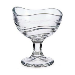 Coupe de glaces et de milkshakes Transparent verre 6 Unités (135 ml)