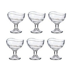 Ice Cream and Milk Shake Glass Transparent Glass 6 Units (135 ml)