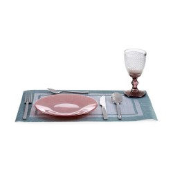 Flat plate Pink Glass 6 Units (21 x 2 x 21 cm)