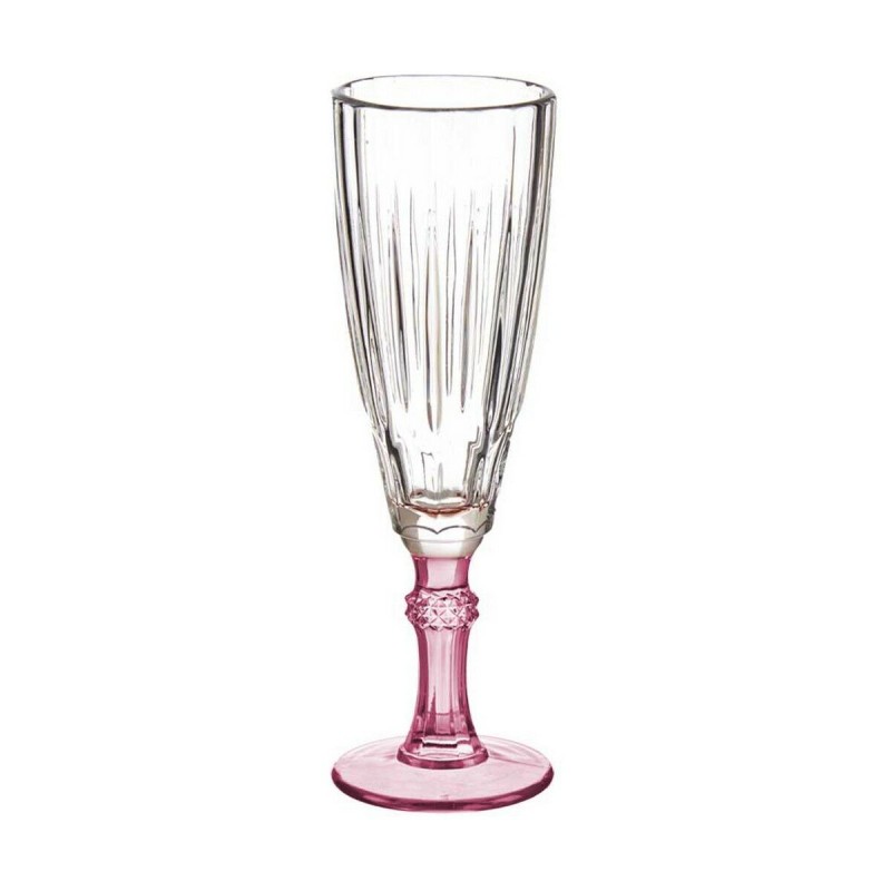 Champagne glass Crystal Pink 6 Units (170 ml)