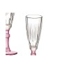 Champagne glass Crystal Pink 6 Units (170 ml)