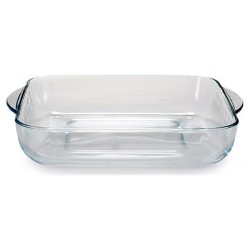 Set de Fuentes para Horno 1690037 Transparente Cristal 1 L (2 Unidades)