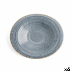 Assiette creuse Ariane Terra Céramique Bleu (Ø 29 cm) (6 Unités)