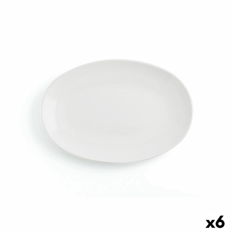 Plat à Gratin Ariane Vital Coupe Oblongue Céramique Blanc Ø 32 cm 6 Pièces