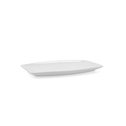 Serving Platter Quid Gastro Squared Ceramic White (25,2 x 16 x 2 cm) (6 Units)