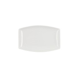 Serving Platter Quid Gastro Squared Ceramic White (25,2 x 16 x 2 cm) (6 Units)