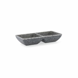 Bandeja de Aperitivos Quid Lonja Gris Plástico 17 x 7 x 3 cm (12 Unidades)