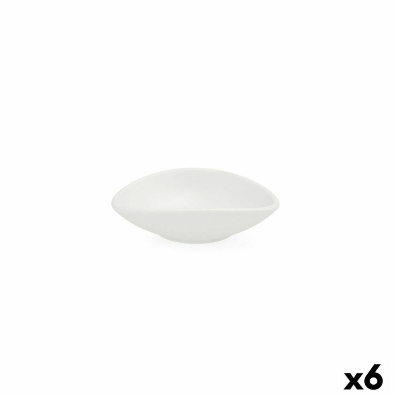 Bol Quid Select Blanc Plastique 13 x 11 x 3,5 cm (6 Unités)