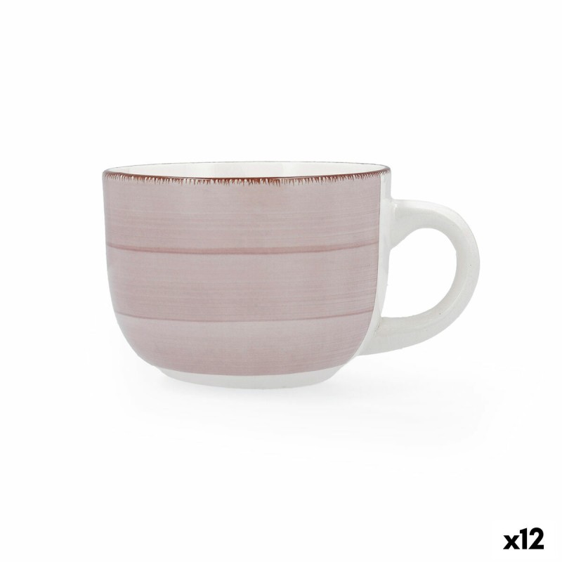 Tasse Quid Vita Morning Céramique Rose (470 ml) (12 Unités)