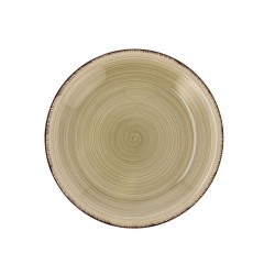 Assiette à dessert Quid Natura Vita Céramique Vert (19 cm) (12 Unités)