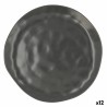 Assiette plate Bidasoa Cosmos Céramique Noir (Ø 26 cm) (12 Unités)