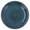 Plato Llano Quid Vita Cerámica Azul (Ø 27 cm) (12 Unidades)