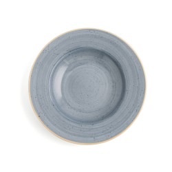 Plato Hondo Ariane Terra Cerámica Azul (Ø 26 cm) (6 Unidades)