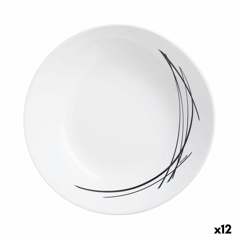 Assiette creuse Arcopal Domitille Bicolore verre (20 cm) (12 Unités)