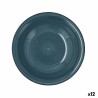 Assiette creuse Quid Vita Céramique Bleu (ø 21,5 cm) (12 Unités)