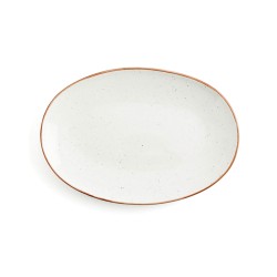 Plat à Gratin Ariane Terra Oblongue Céramique Beige (Ø 32 cm) (6 Unités)