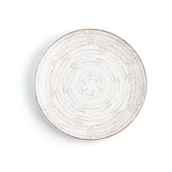 Flat plate Ariane Tornado Ceramic Bicoloured (Ø 18 cm) (12 Units)