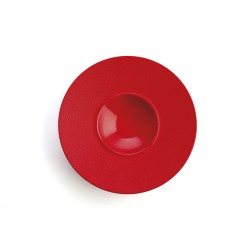 Assiette creuse Ariane Antracita Céramique Rouge (Ø 28 cm) (6 Unités)