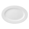 Assiette plate Ariane Prime Oblongue Céramique Blanc (38 x 25 cm) (6 Unités)