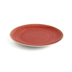 Assiette plate Ariane Terra Céramique Rouge (24 cm) (6 Unités)