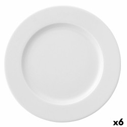 Plato Llano Ariane Prime Cerámica Blanco (Ø 31 cm) (6 Unidades)