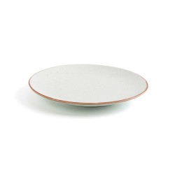 Assiette plate Ariane Terra Céramique Beige (Ø 18 cm) (12 Unités)