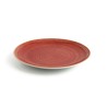 Flat plate Ariane Terra Ceramic Red (Ø 27 cm) (6 Units)