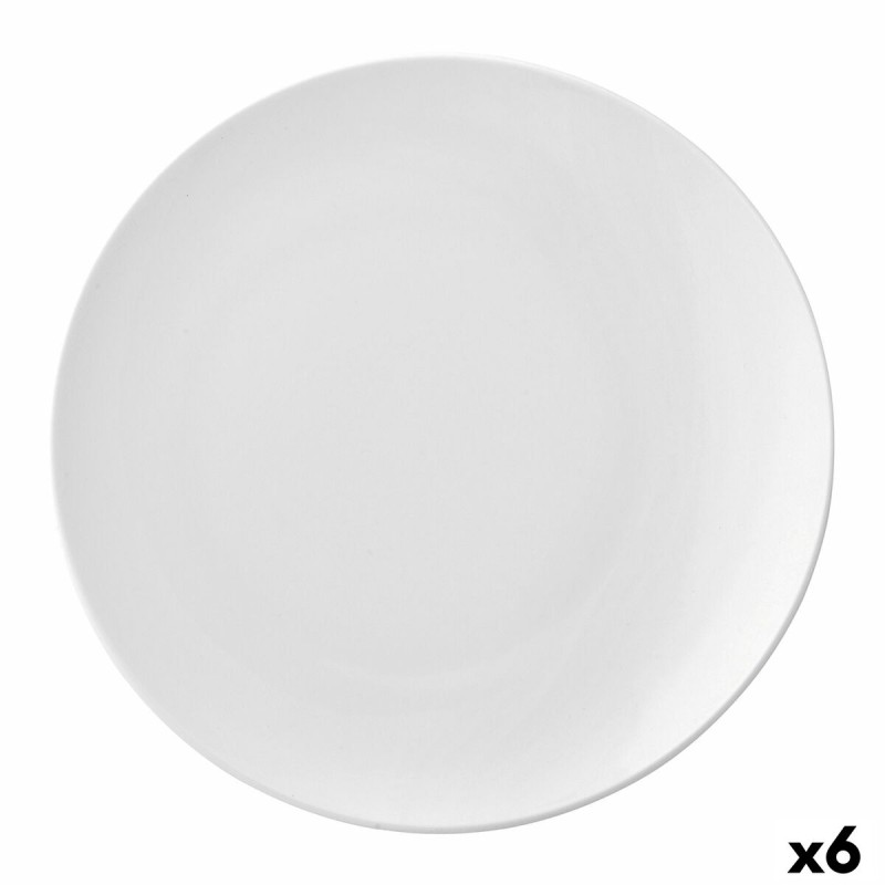 Assiette plate Ariane Vital Coupe Céramique Blanc (Ø 27 cm) (6 Unités)