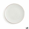 Flat plate Ariane Terra Ceramic Beige (Ø 27 cm) (6 Units)