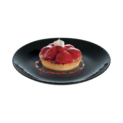 Assiette à dessert Luminarc Pampille Noir verre (19 cm) (24 Unités)